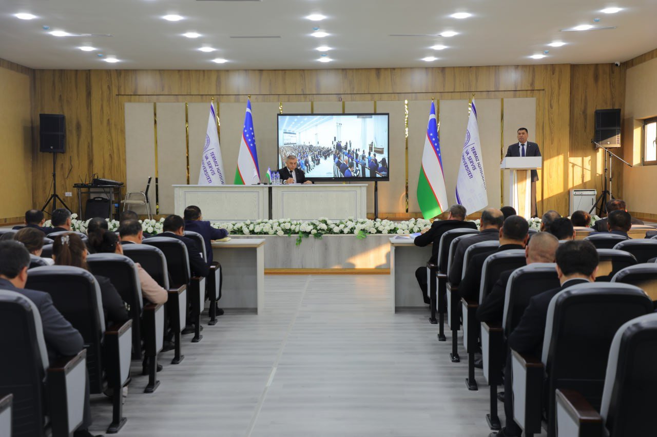 Termiz iqtisodiyot va servis universitetida navbatdagi Kengash yig'ilishi bo'lib o'tdi